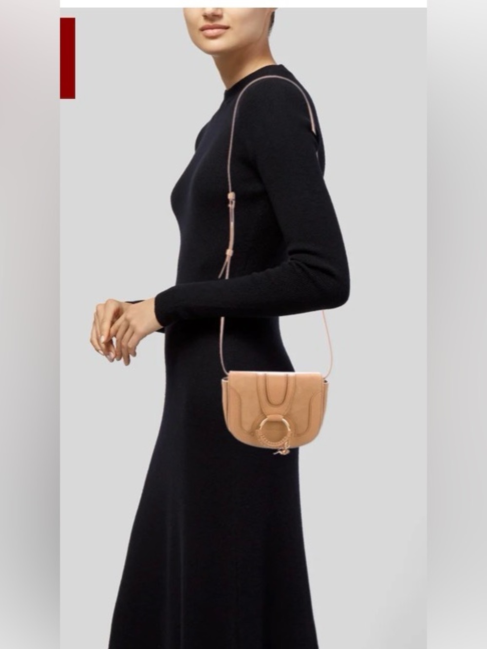 See By Chloe Mini Hana Tan Leather Crossbody Bag